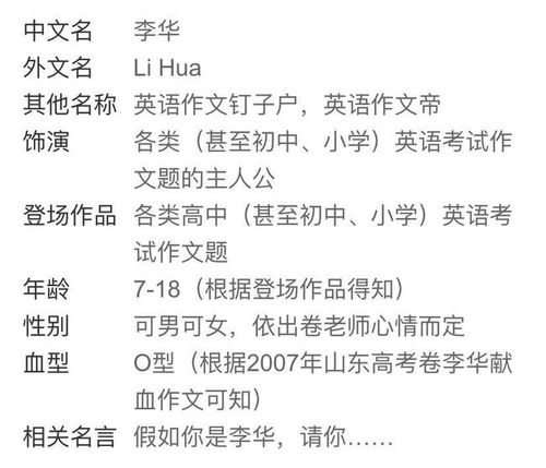 北京高考英语作文，李华的再次亮相